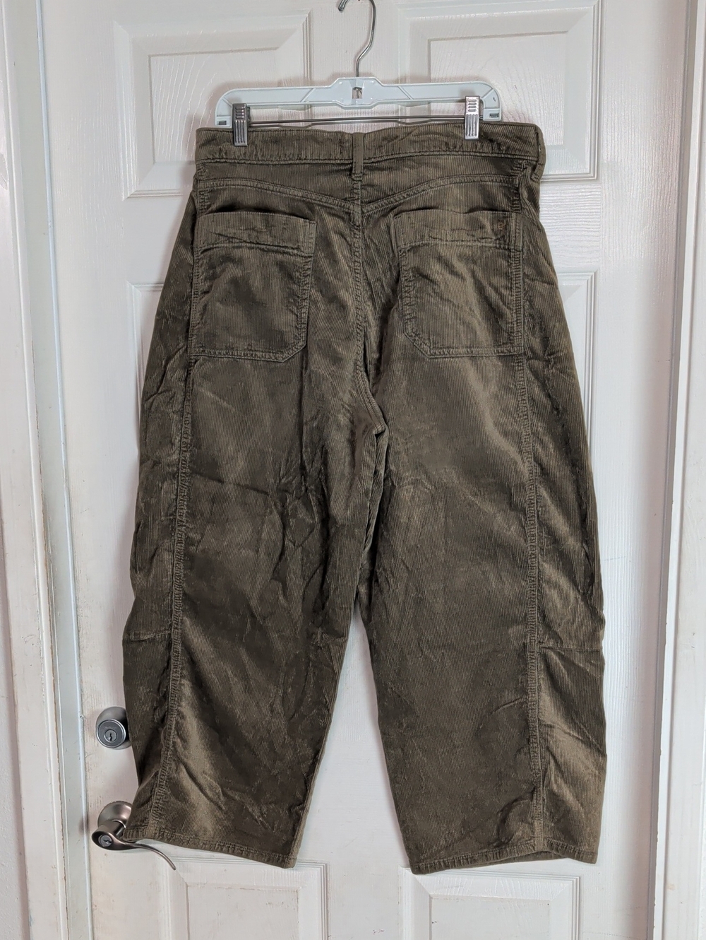 Anthropologie Pilcro The Yaya Mid-Rise Corduroy Crop Flare Jeans Brown Women 31 - Picture 5 of 5